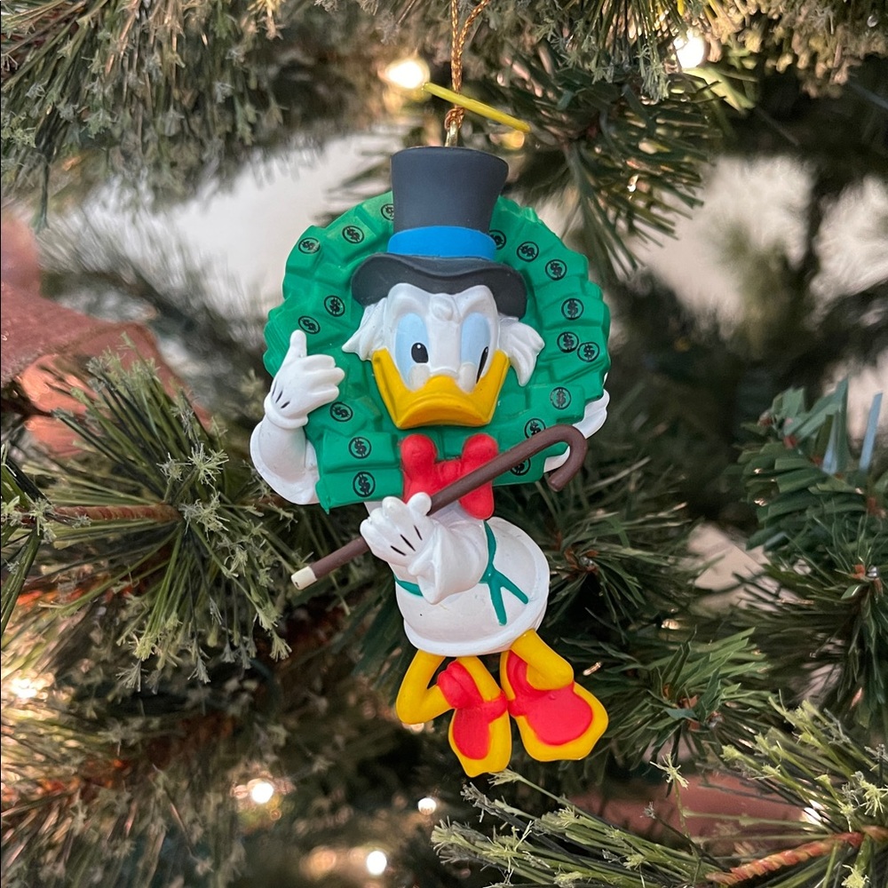 Disney Grolier Vintage Donald Duck as Scrooge Christmas Collectible Ornament
